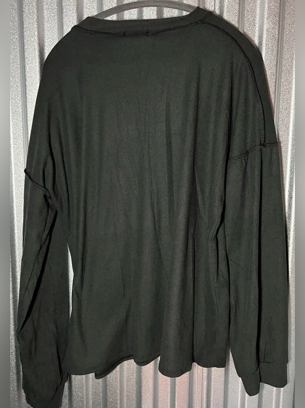 Black Casual Long Sleeve Tee by Heimish NWOT 3X - Picture 3 of 3